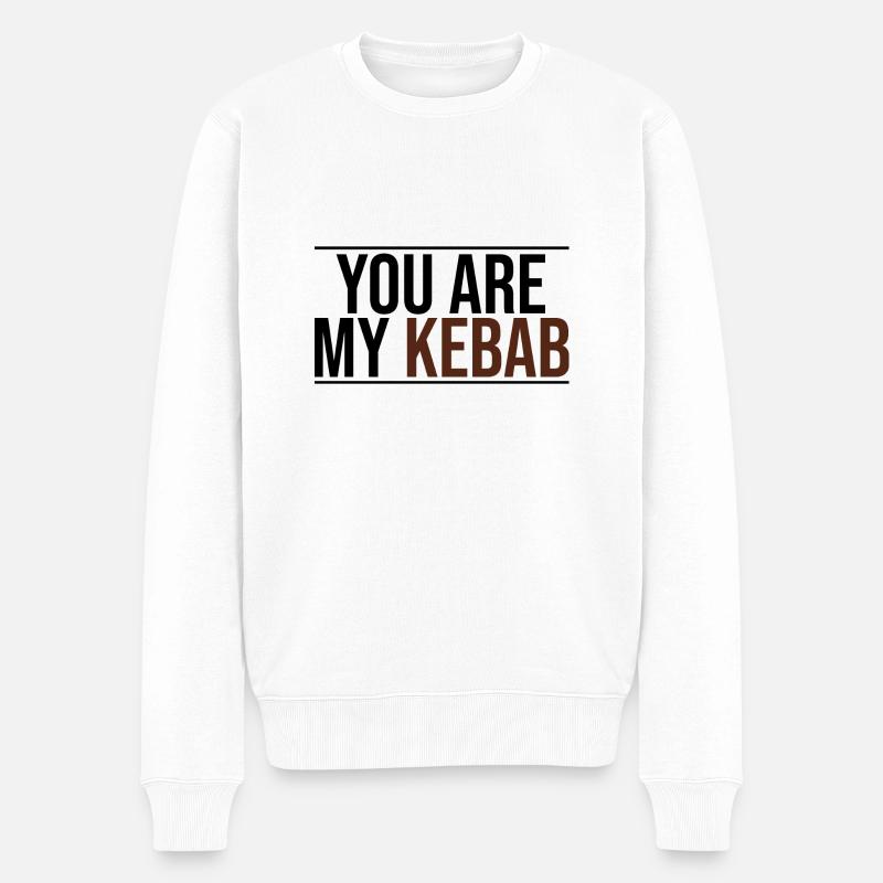 tu es mon kebab - Pull Premium bio Homme - blanc