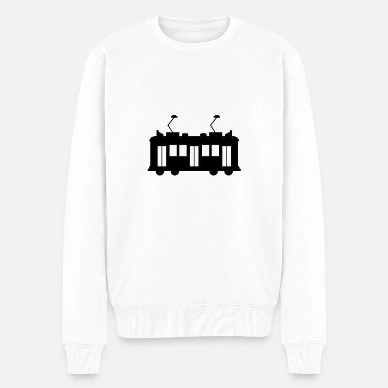 tram - Pull Premium bio Homme - blanc