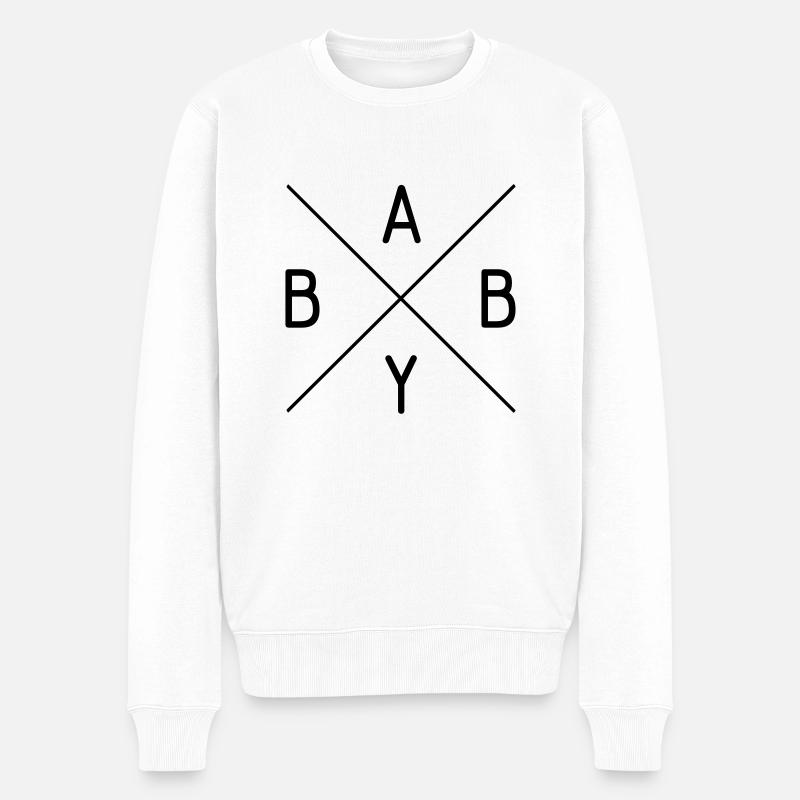 Baby - Männer Premium Bio Pullover - Weiß