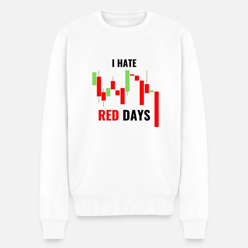 Je déteste les jours rouges - Pull Premium bio Homme - blanc