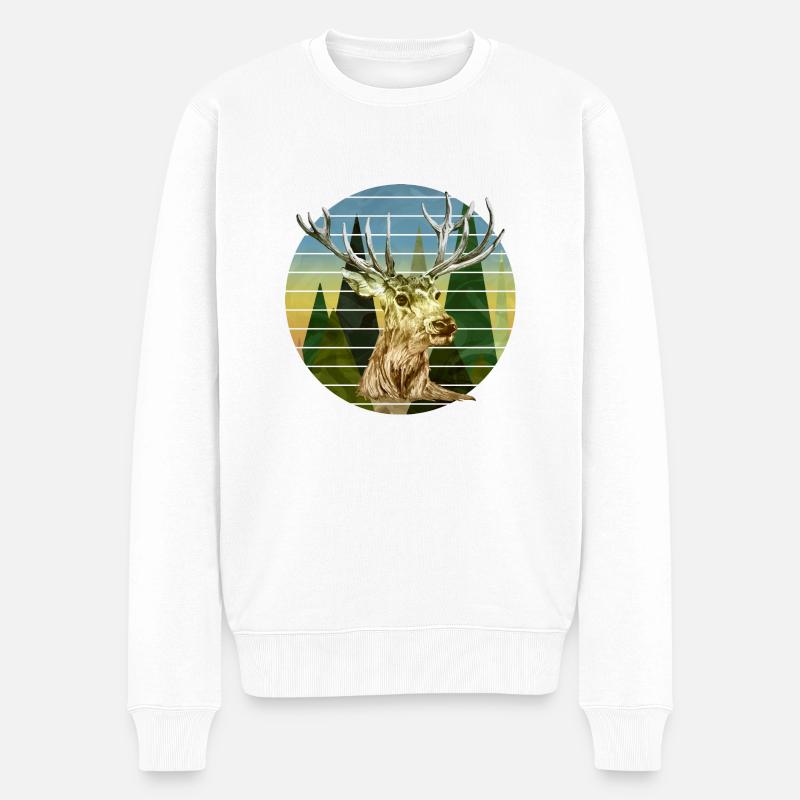 Rotwild - Männer Premium Bio Pullover - Weiß