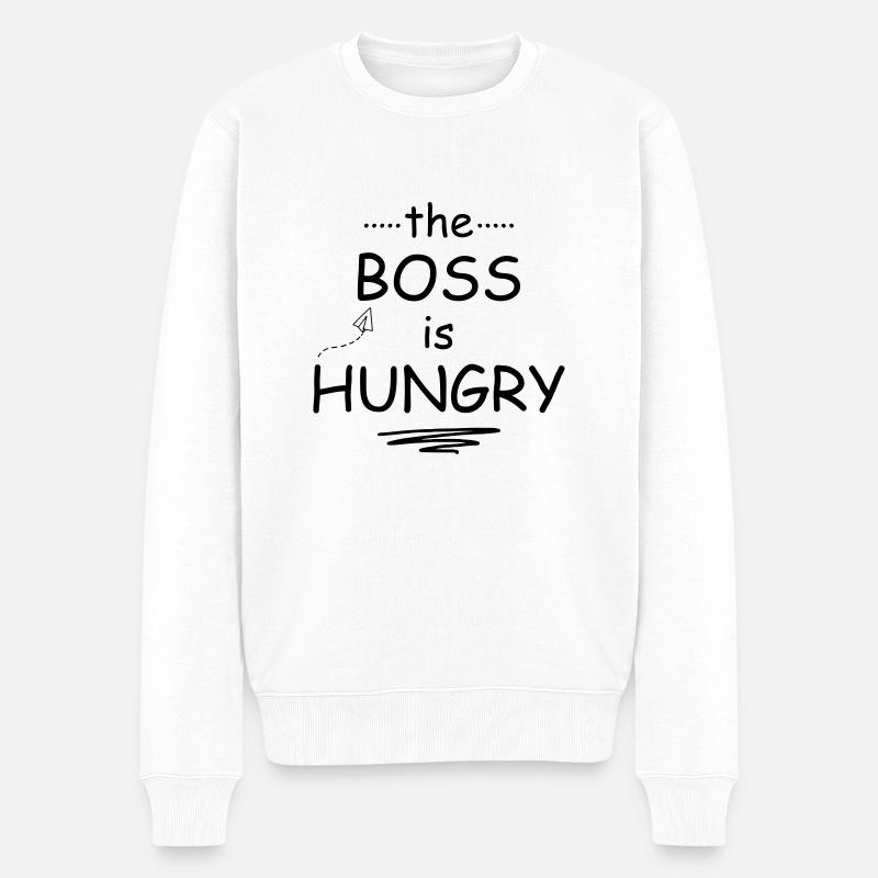 The Boss is hungry - Pull Premium bio Homme - blanc
