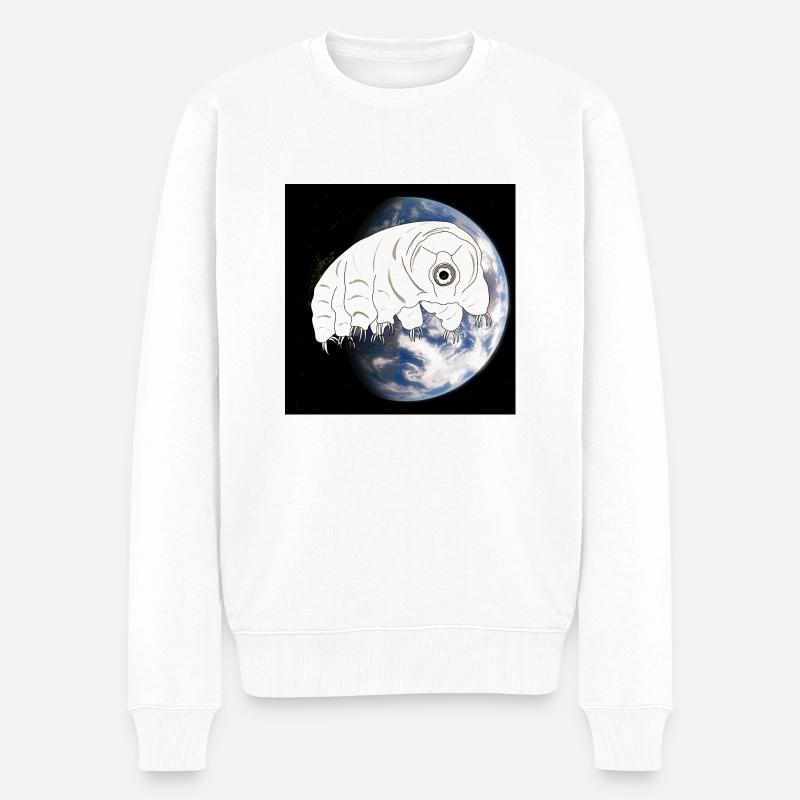 Tardigrade - Männer Premium Bio Pullover - Weiß