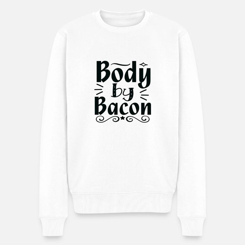 Body by Bacon - Pull Premium bio Homme - blanc