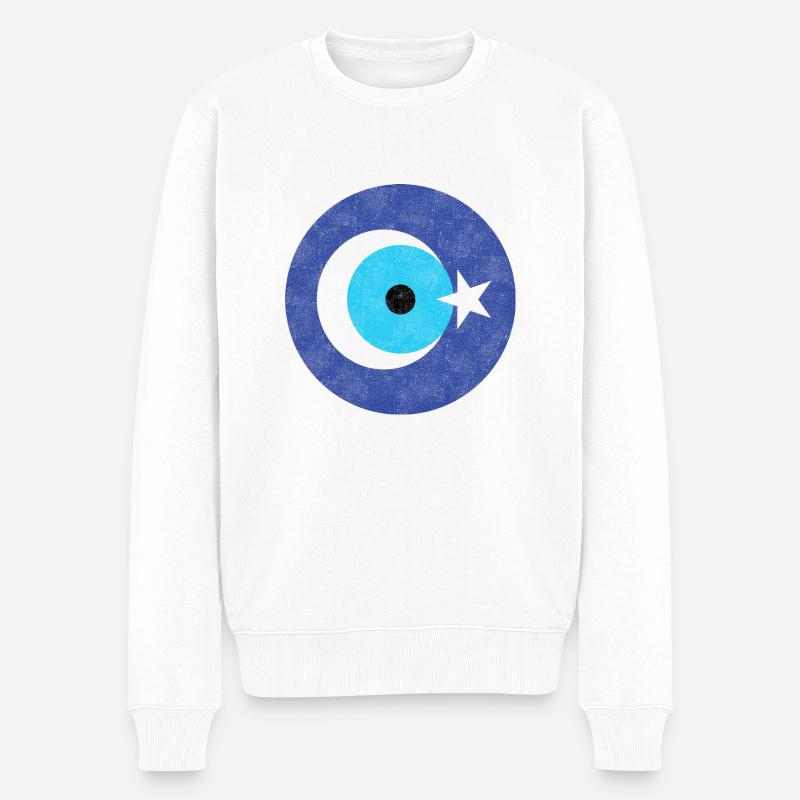 Nazar - Männer Premium Bio Pullover - Weiß