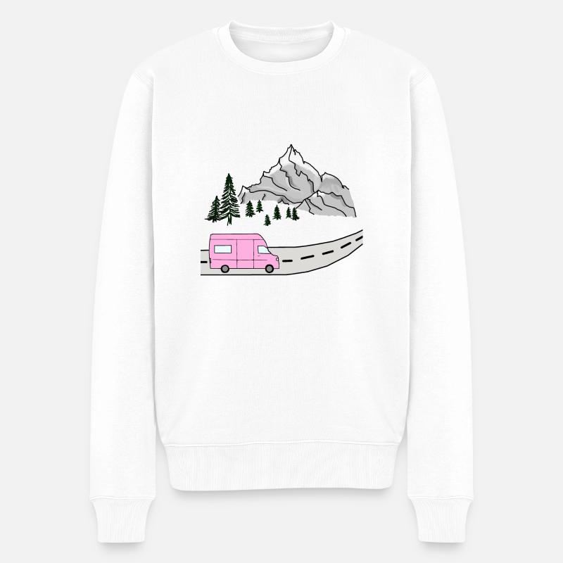 VAN LIFE VANLIFER NOMADS - Pull Premium bio Homme - blanc