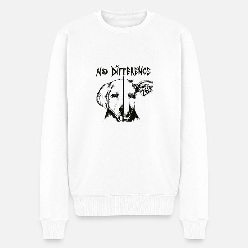 Kein Unterschied - Männer Premium Bio Pullover - Weiß