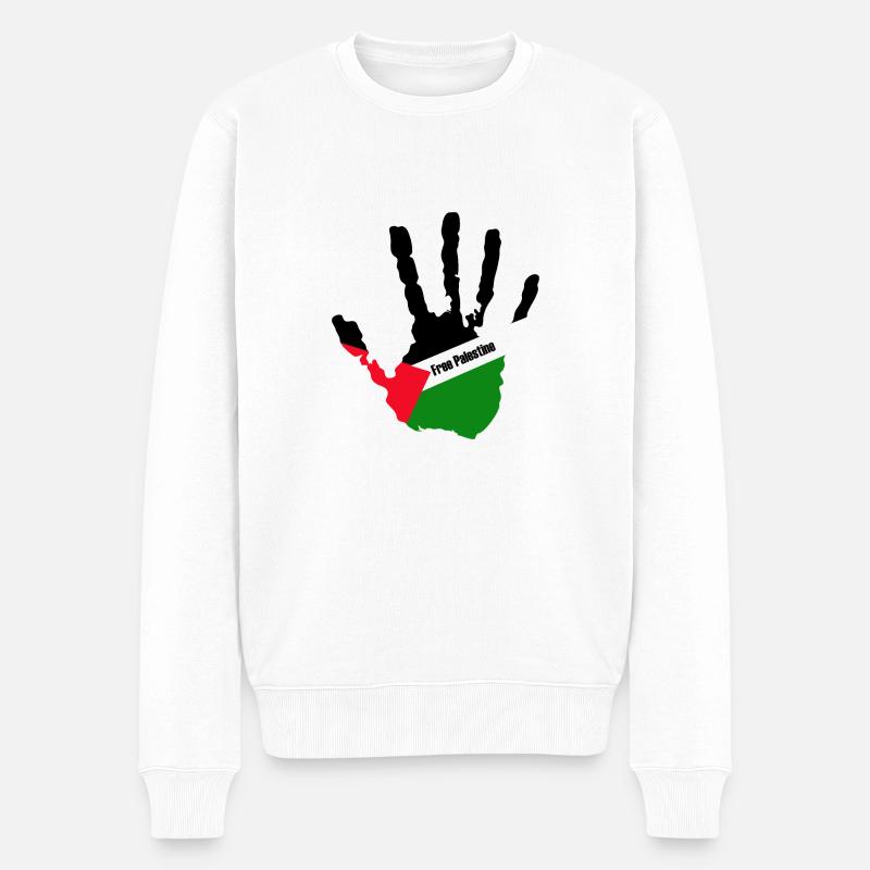 la Palestine libre - Pull Premium bio Homme - blanc