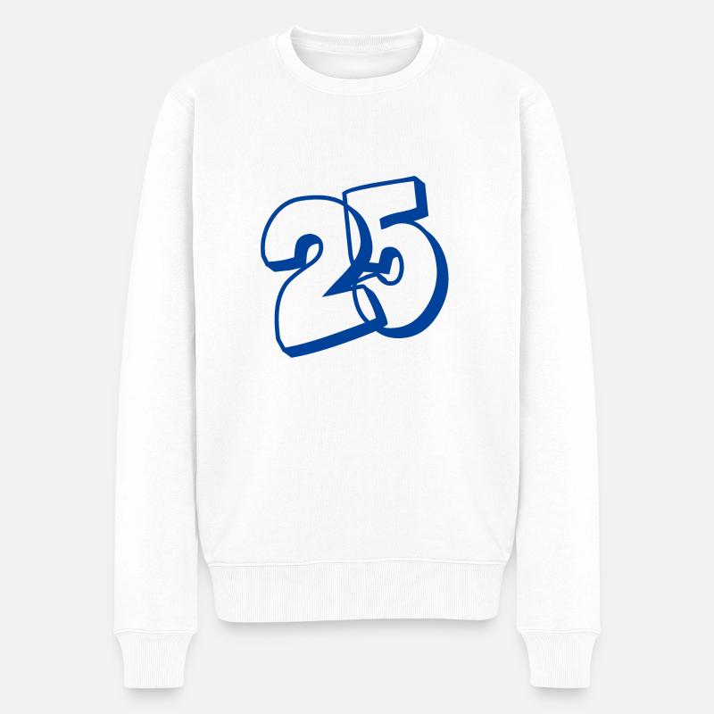 25 ème anniversaire - Pull Premium bio Homme - blanc