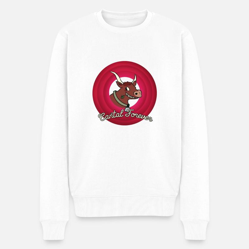 Cantal Forever - Pull Premium bio Homme - blanc