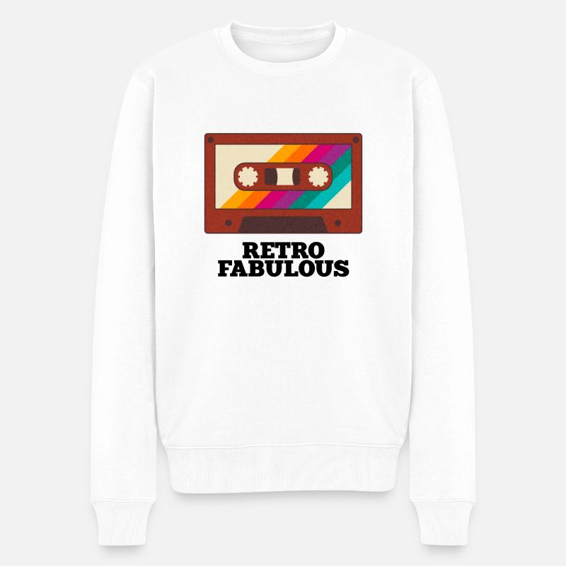 Rétro Fabuleux - Pull Premium bio Homme - blanc