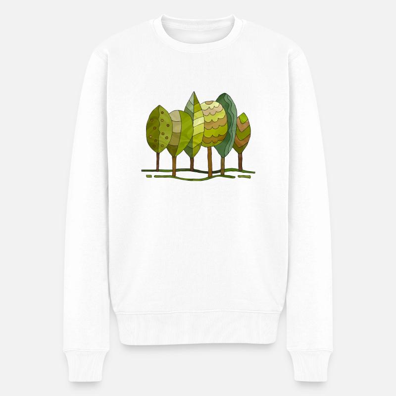 Arbre - Pull Premium bio Homme - blanc