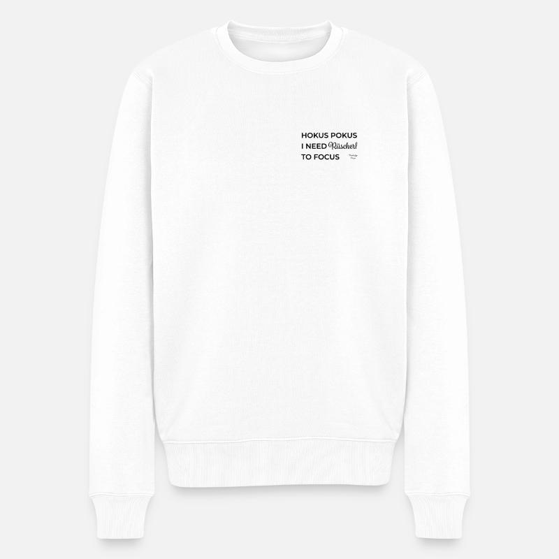 Hokus Pokus Rüscherl - Männer Premium Bio Pullover - Weiß