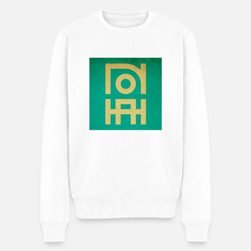 Noah - Organic Version - Männer Premium Bio Pullover - Weiß