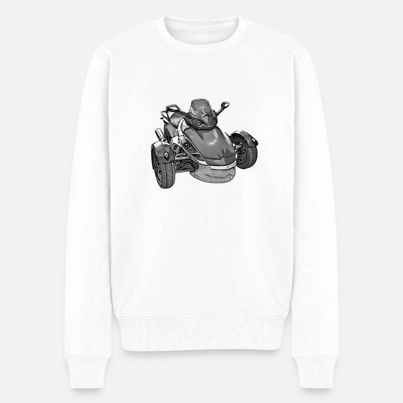 Spyder schwarz - Männer Premium Bio Pullover - Weiß