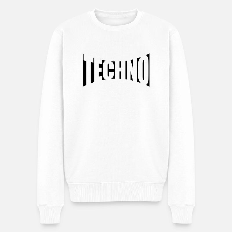 Musique de fête Techno - Pull Premium bio Homme - blanc