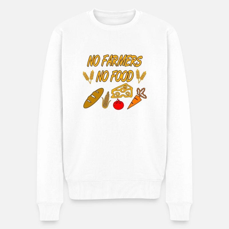 Bauer - Männer Premium Bio Pullover - Weiß