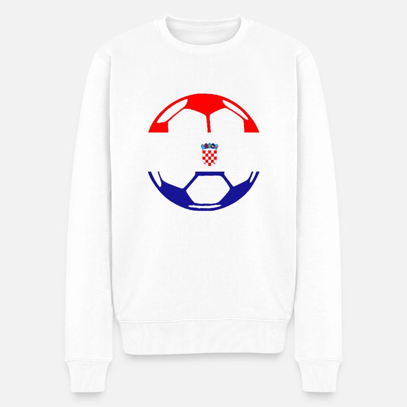 ballCROATIA - Pull Premium bio Homme - blanc