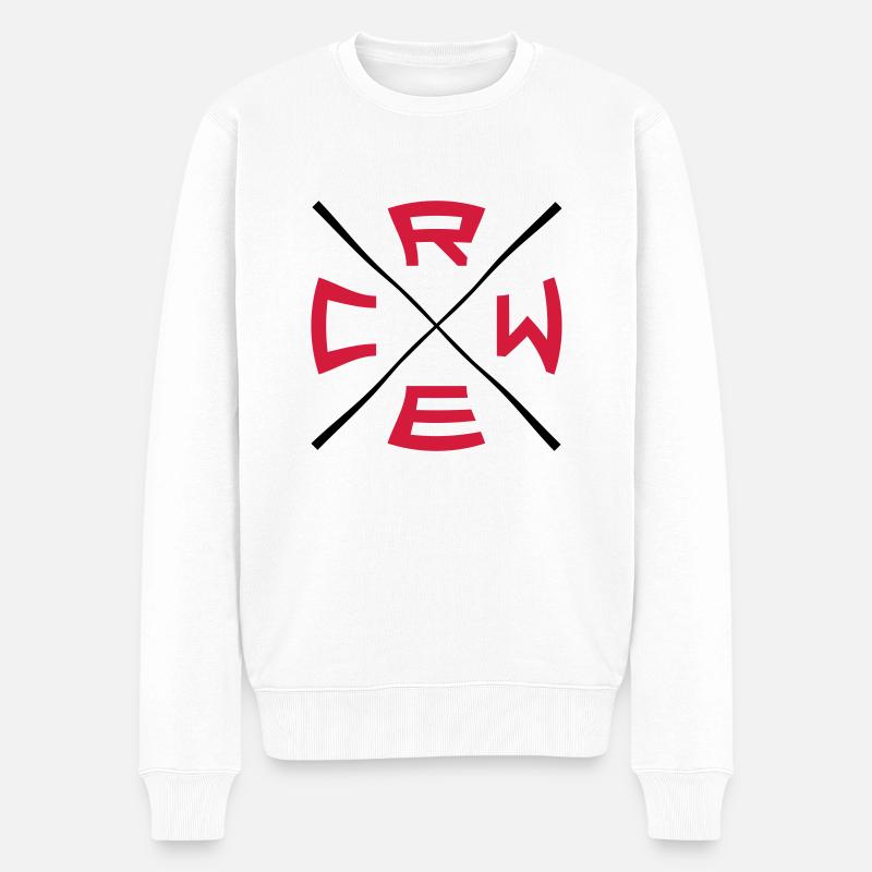 Logo de l’équipage X - Pull Premium bio Homme - blanc