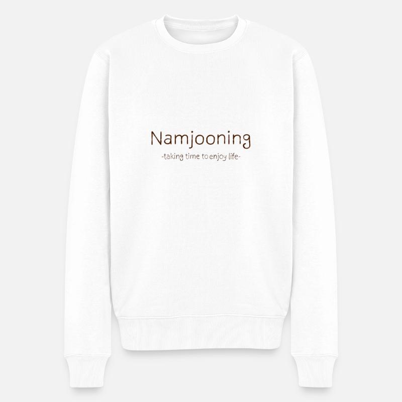 Namjooning - Pull Premium bio Homme - blanc