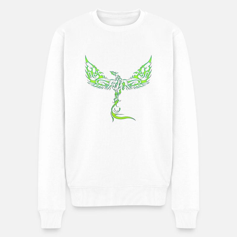 Aigles-Aigles-Aigles-Aigles-Oiseau-Oiseau - Pull Premium bio Homme - blanc