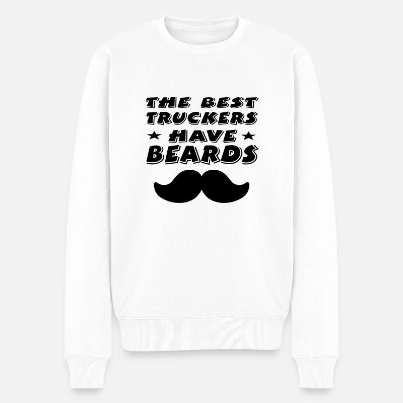 Barbe - Pull Premium bio Homme - blanc