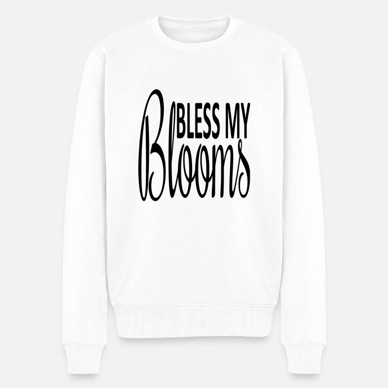 Bénis mes fleurs - Pull Premium bio Homme - blanc