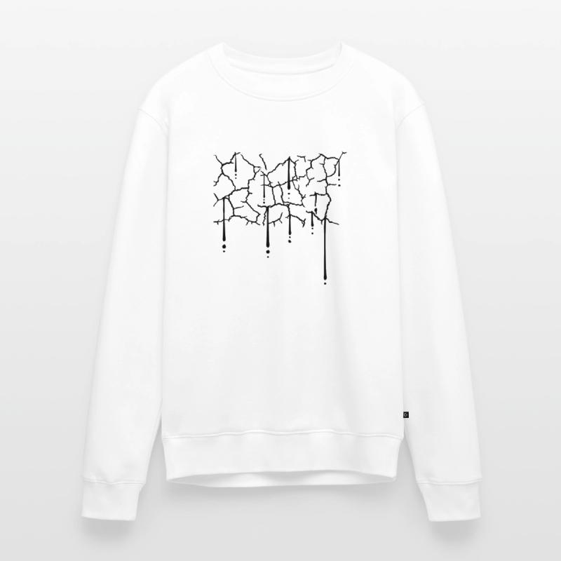 Drops Cracks Pattern Texture Men's Premium Organic Jumper