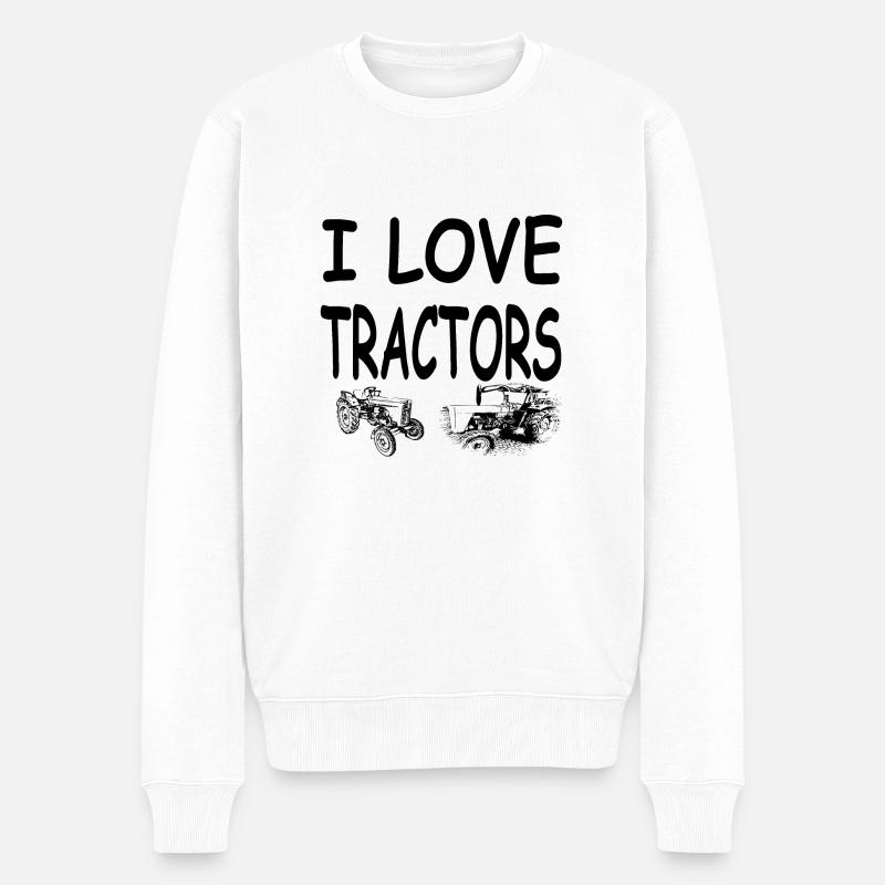 Tracteur - Pull Premium bio Homme - blanc