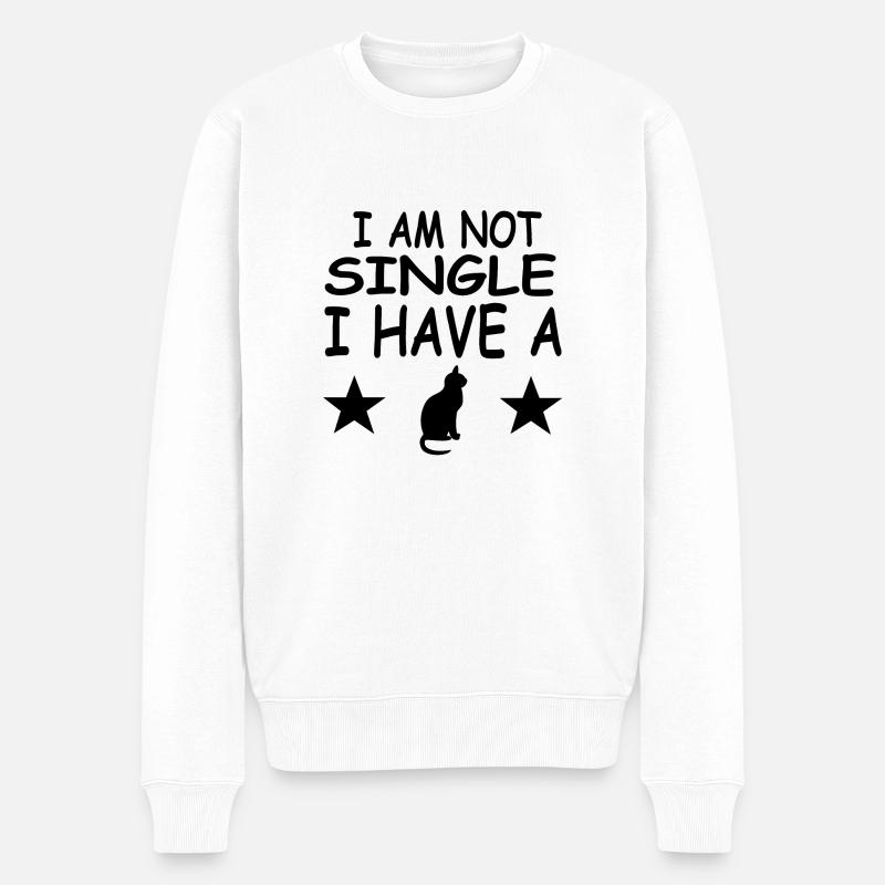 Chat - Pull Premium bio Homme - blanc