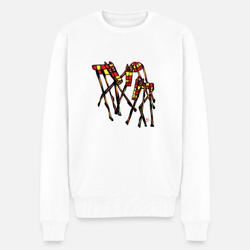 Spanische Nachkommen. - Männer Premium Bio Pullover - Weiß