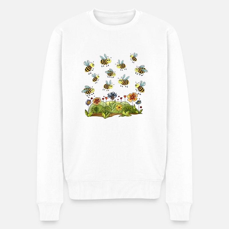 Insekten - Männer Premium Bio Pullover - Weiß