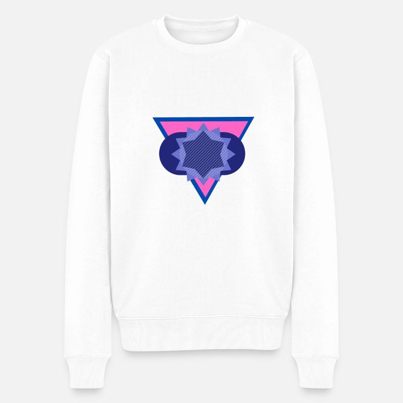 trianglecirclestar - Männer Premium Bio Pullover - Weiß