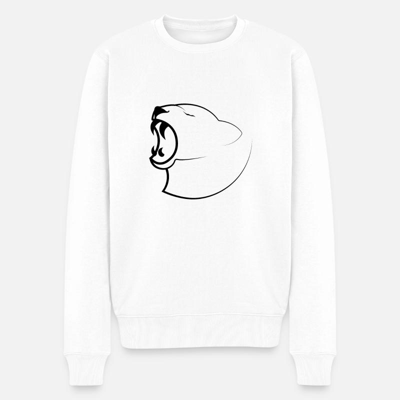 Lionne - Pull Premium bio Homme - blanc