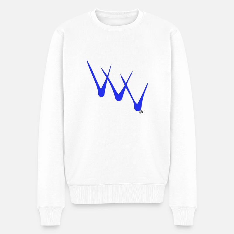 TRIPLE VÉRIFICATION. - Pull Premium bio Homme - blanc