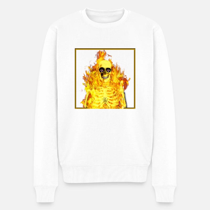 Incendie de Govos - Pull Premium bio Homme - blanc
