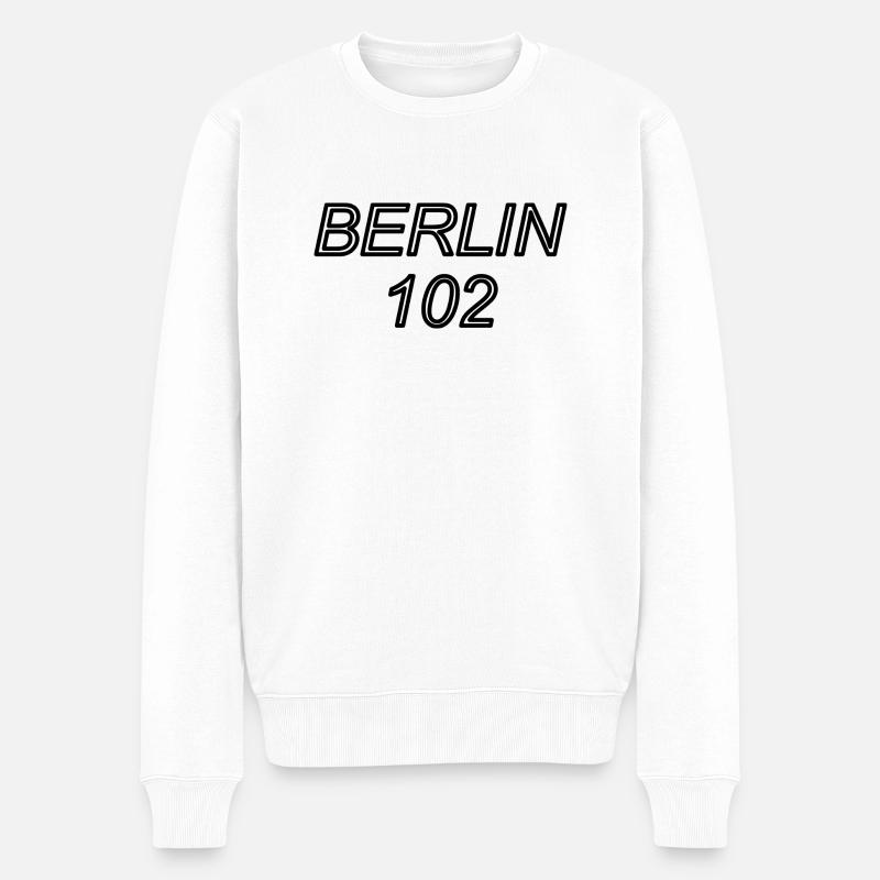 BERLIN 102 - Pull Premium bio Homme - blanc