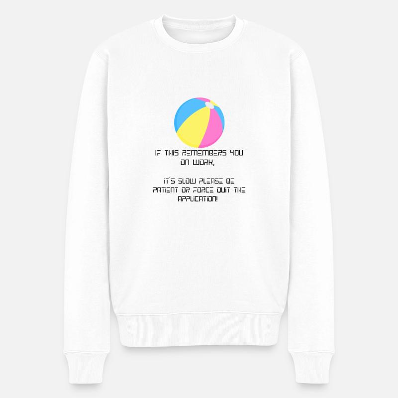 Colour Wheel - Männer Premium Bio Pullover - Weiß