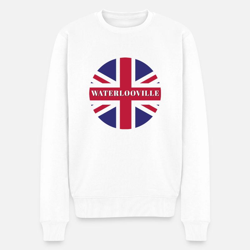 Waterlooville - Männer Premium Bio Pullover - Weiß