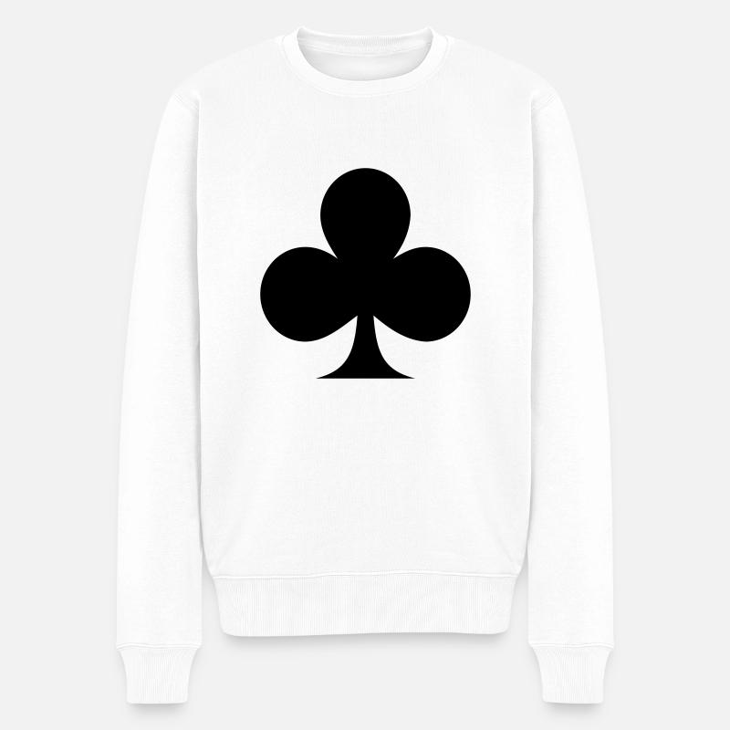 KLEE - Männer Premium Bio Pullover - Weiß