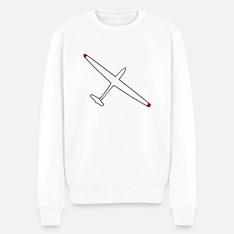 glider - Männer Premium Bio Pullover - Weiß