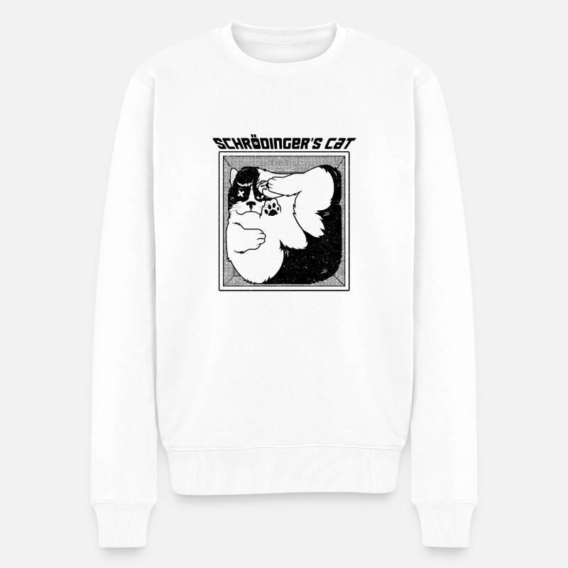 schrodinger's cat - Pull Premium bio Homme - blanc