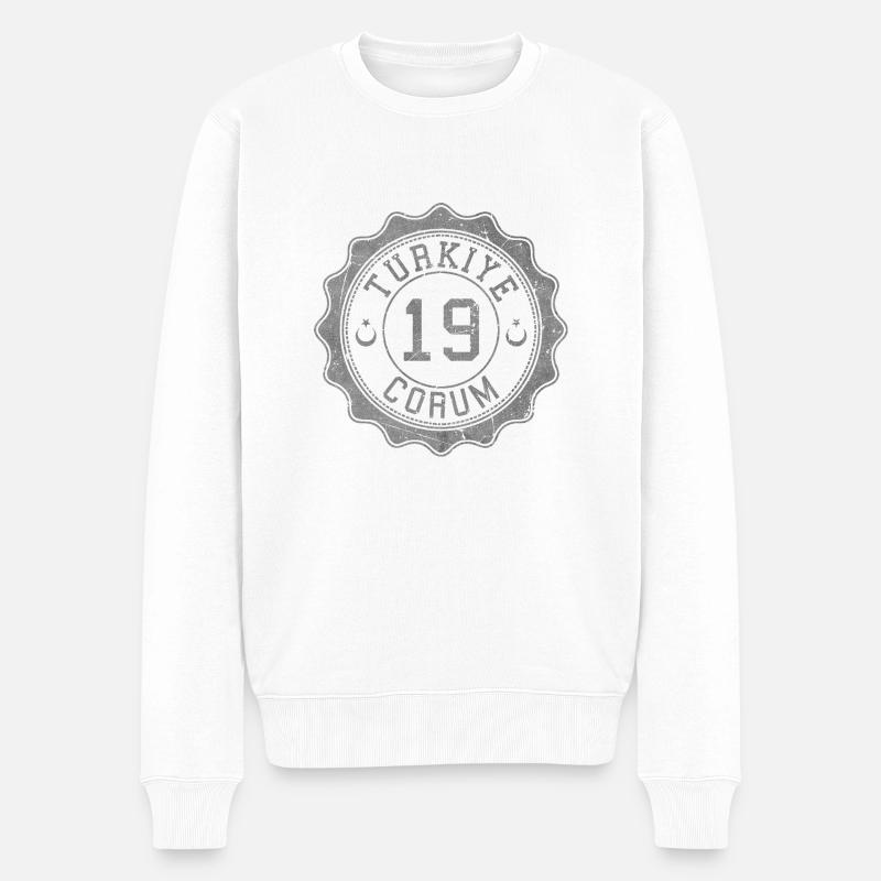 Çorum - Männer Premium Bio Pullover - Weiß