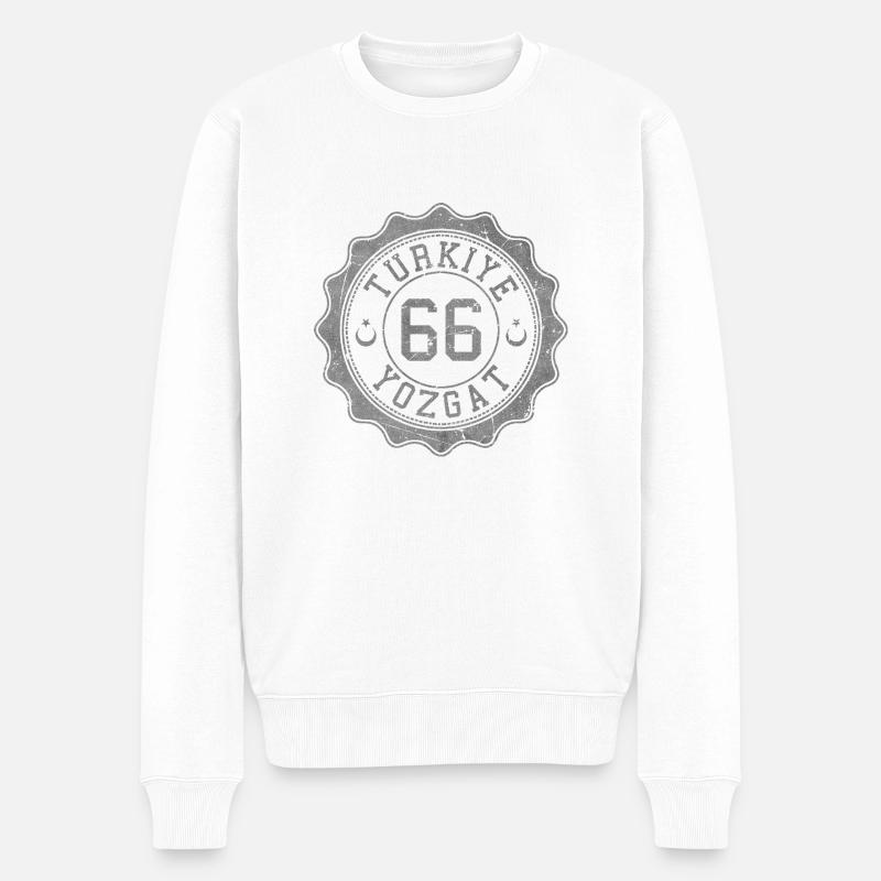 Yozgat - Männer Premium Bio Pullover - Weiß