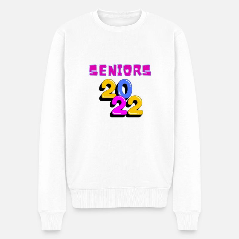 Senioren 2022 - Männer Premium Bio Pullover - Weiß
