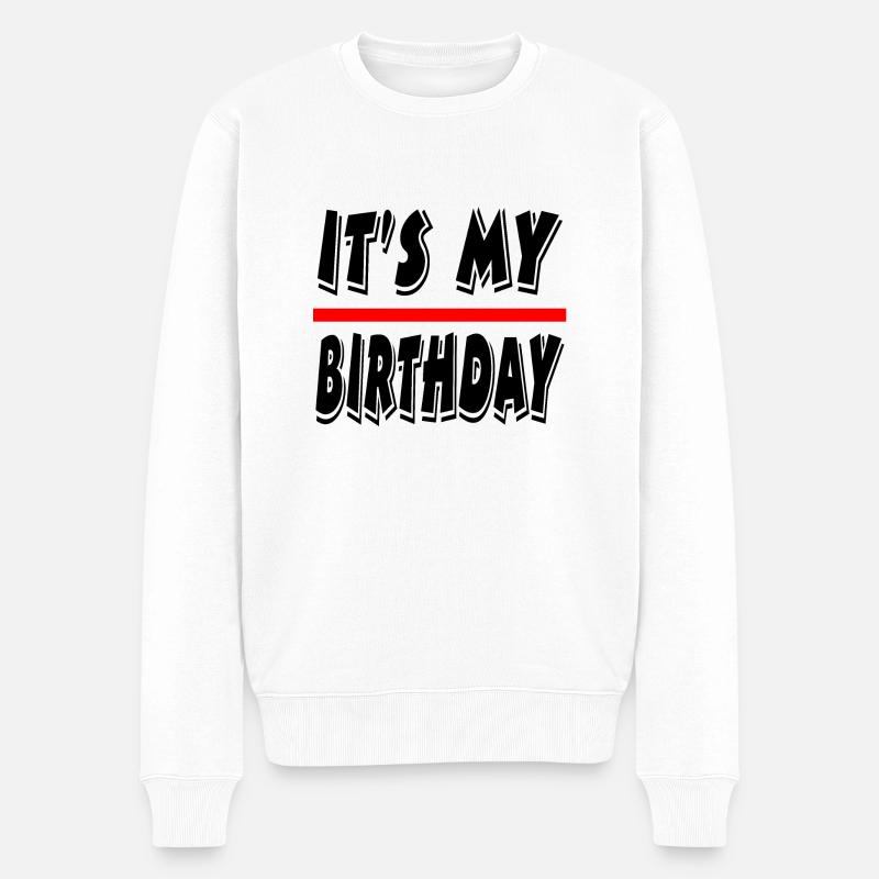 Anniversaire - Pull Premium bio Homme - blanc