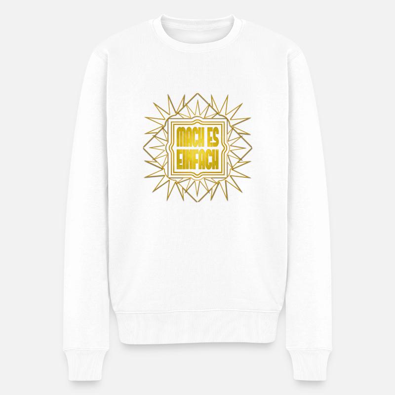Faites-le - maintenant - commencez - motivation - Pull Premium bio Homme - blanc