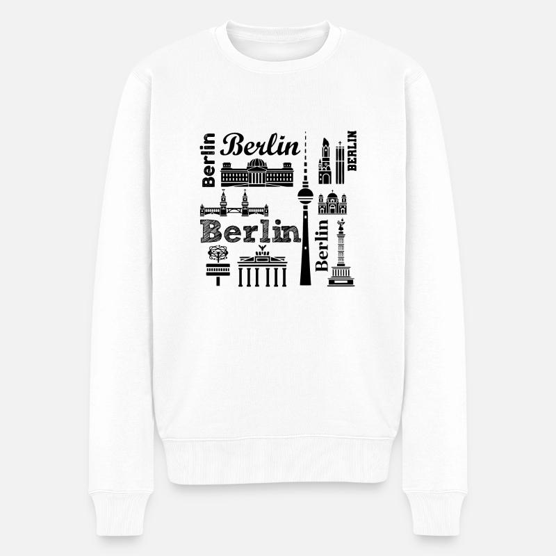 Berlin Berlin Berlin - Pull Premium bio Homme - blanc
