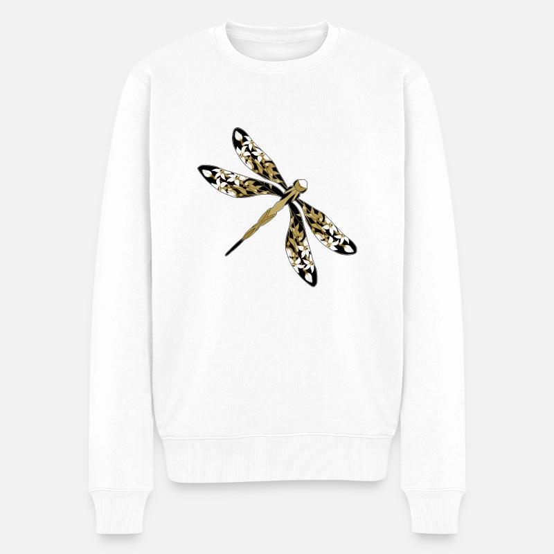 Libellule - Pull Premium bio Homme - blanc