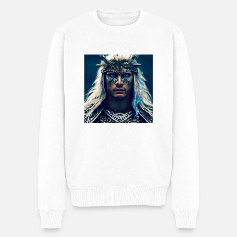 Guerrier Vicking - Pull Premium bio Homme - blanc